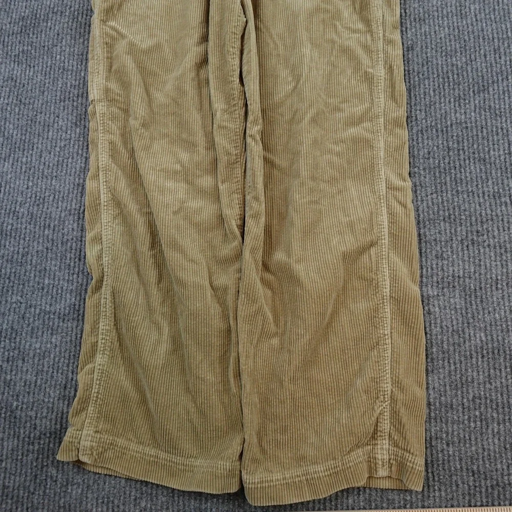 Polo Jeans Co Ralph Lauren Overalls Mens Medium Beige Corduroy Bib Workwear - Picture 2 of 10